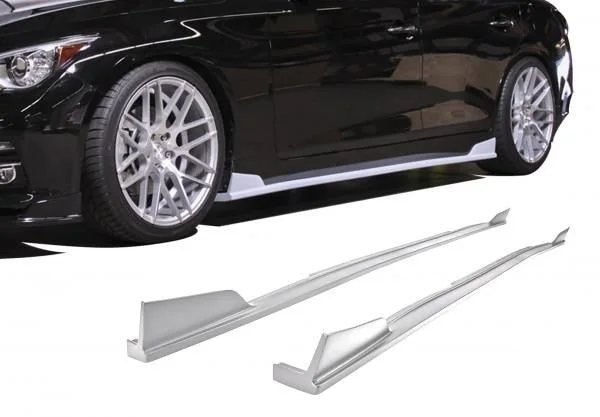 Infiniti Q50 Side Skirts Unpainted For 2014-2017 Infiniti Q50 Stillen