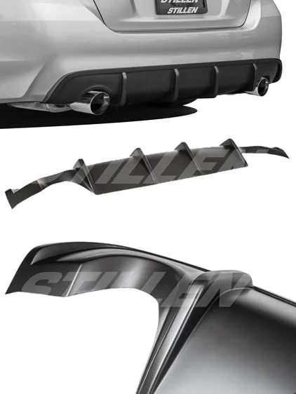 Nissan Altima Rear Diffuser Matte Black For 2016-2018 Nissan Altima Stillen