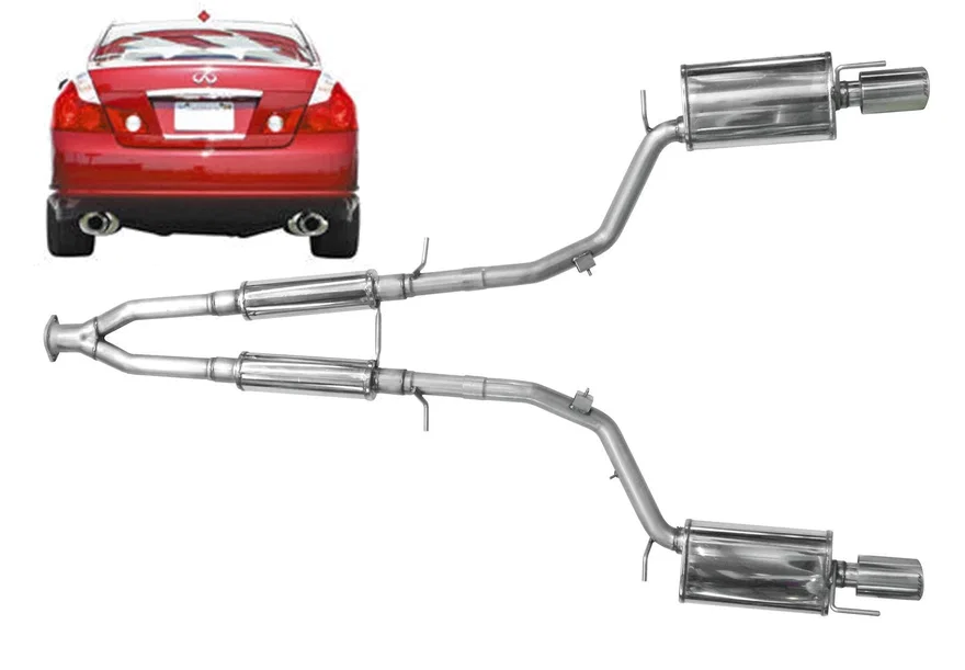Infiniti M45 Stainless Steel Near Cat-Back Exhaust System For 2006-2010 Infiniti M35 Stillen