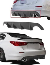 Infiniti Q50 Rear Diffuser Unpainted For 2014-2017 Infiniti Q50 Stillen image 2
