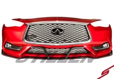 Infiniti Q60 Front Splitter & Winglets Matte Black For 2017-2021 Infiniti Q60 Stillen image 3