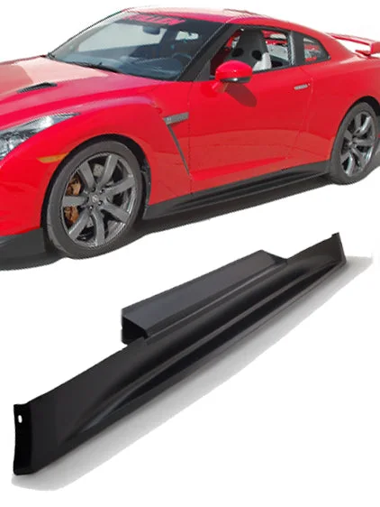Nissan GT-R R35 Aero Side Skirts Polyurethane For 2009-2015 Nissan GT-R Stillen
