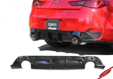 Infiniti Q60 3.0t Rear Diffuser Matte Black For 2017-2021 Infiniti Q60 3.0t Stillen image 2