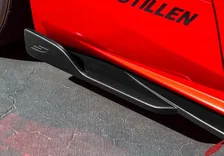 Infiniti Q60 Side Skirts & Rear Corners Matte Black For 2017-2022 Infiniti Q60 Stillen image 4