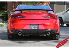 Infiniti Q60 3.0t Cat-Back Exhaust System Carbon Tips 2017-2022 Infiniti Q60 3.0t Stillen image 5