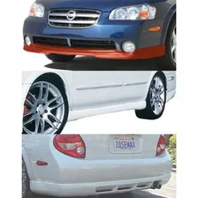 Nissan Maxima 4 Piece Body Kit w/Classic Style Lip Spoiler Unpainted For 2002-2003 Nissan Maxima Stillen image 1