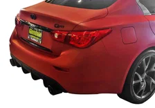 Infiniti Q50 Rear Diffuser Matte Black For 2014-2017 Infiniti Q50 Stillen image 4