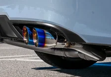 Honda Civic Cat-Back Exhaust Burnt Blue Tip For 22+ 1.5T Honda Civic Stillen image 4