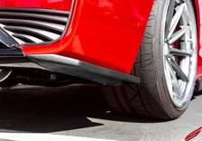 Infiniti Q60 Side Skirts & Rear Corners Matte Black For 2017-2022 Infiniti Q60 Stillen image 5
