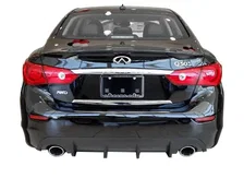Infiniti Q50 Rear Diffuser Matte Black For 2014-2017 Infiniti Q50 Stillen image 10