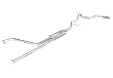Tundra Cat Back Exhaust System Polished Stainless Steel Tip For 22-Pres Toyota Tundra Stillen image 1