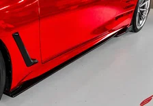 Infiniti Q60 Side Skirts & Rear Corners Matte Black For 2017-2022 Infiniti Q60 Stillen image 3