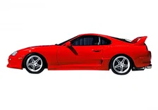 Supra Side Skirt Driver Side for 1993-1998 Toyota Supra Stillen image 1