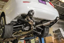 Infiniti Q50 3.0t Cat Back Exhaust w/ Carbon Fiber Tips For 2016-2024 Infiniti Q50 3.0t Stillen image 6