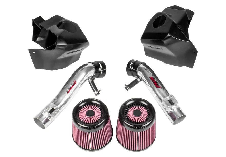 370Z Dual Long Tube Air Intake Kit Gen 2 Z34 Oil Filter For 2009-2018 Nissan 370Z Stillen