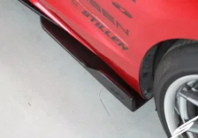 Infiniti Q60 Side Skirts & Rear Corners Matte Black For 2017-2022 Infiniti Q60 Stillen image 6