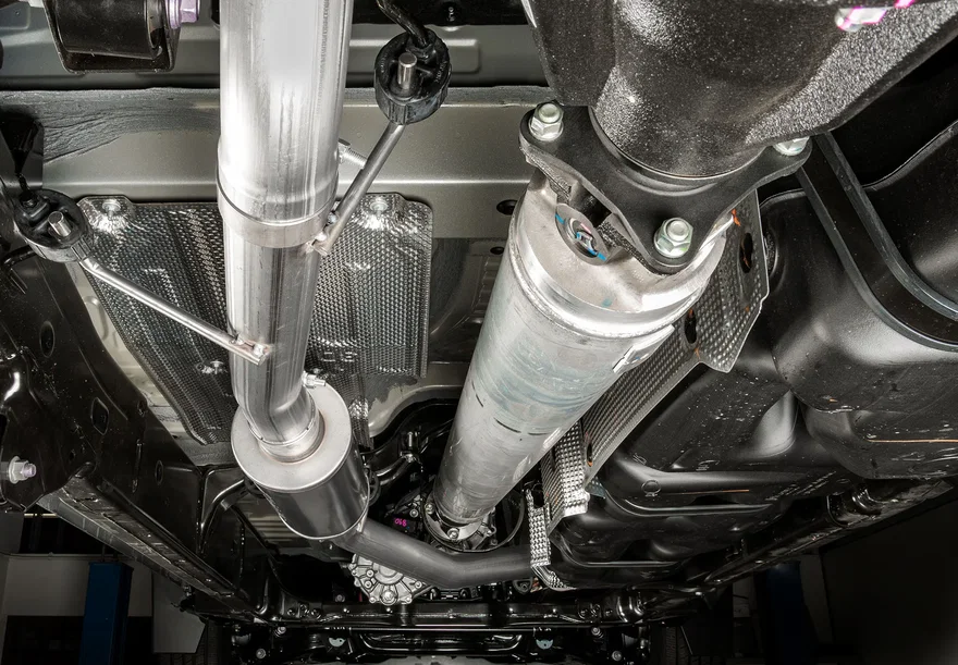 24-Present Toyota Tacoma Side Exit Cat Back Exhaust with Polished Tip Stillen