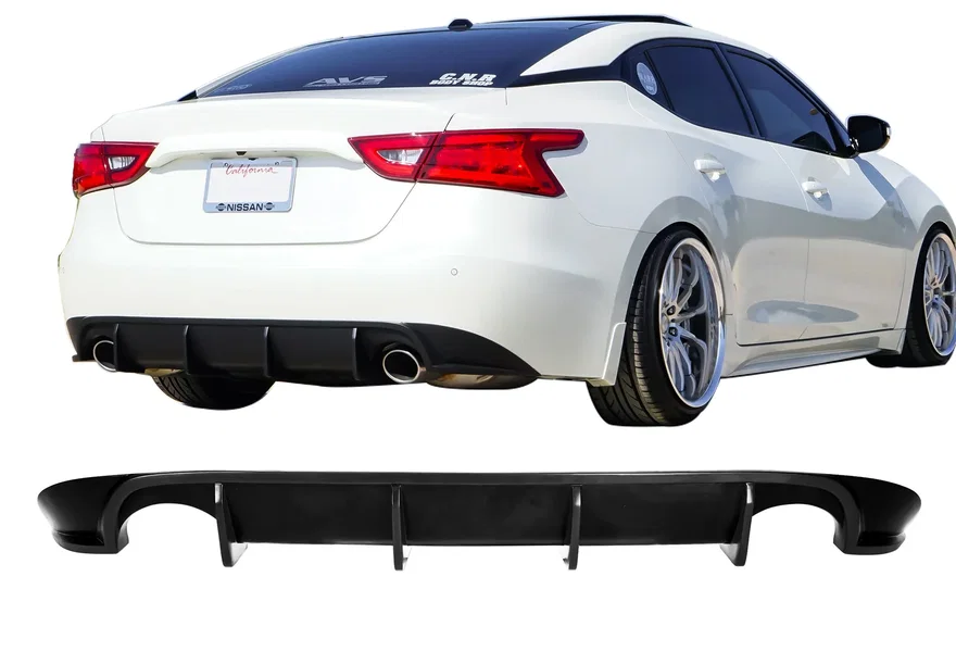 Nissan Maxima Rear Diffuser Matted Black For 2016-2018 Nissan Maxima Stillen