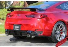 Infiniti Q60 3.0t Cat-Back Exhaust System Carbon Tips 2017-2022 Infiniti Q60 3.0t Stillen image 4