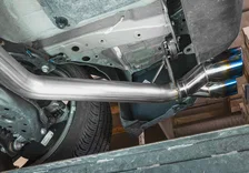 Honda Civic Cat-Back Exhaust Burnt Blue Tip For 22+ 1.5T Honda Civic Stillen image 5