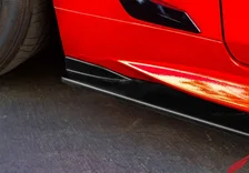 Infiniti Q60 Side Skirts & Rear Corners Matte Black For 2017-2022 Infiniti Q60 Stillen image 2