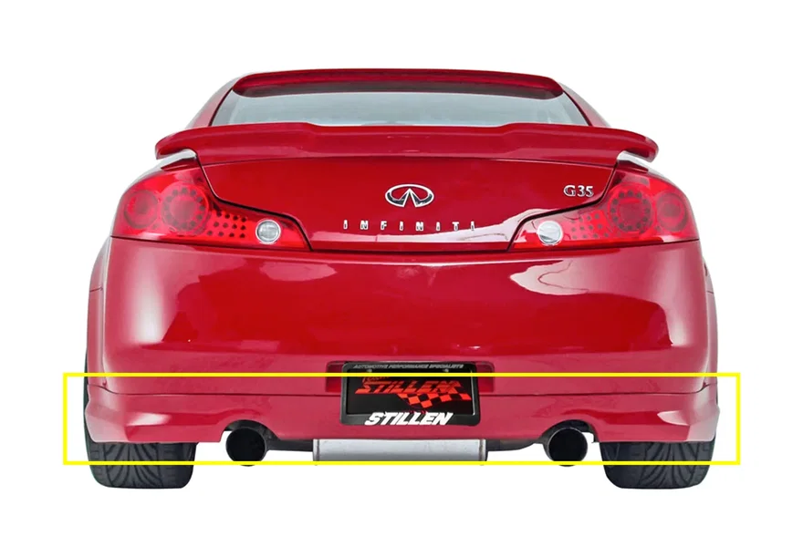 Infiniti G35 Rear Valance Unpainted For 2003-2007 Infiniti G35 Coupe Stillen