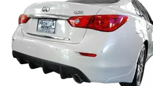 Infiniti Q50 Rear Diffuser Matte Black For 2014-2017 Infiniti Q50 Stillen image 7