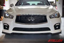 Infiniti Q50 Sport Front Splitter Matte Black For 2014-2017 Infiniti Q50 Sport Stillen image 3