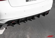 Infiniti Q50 Rear Diffuser Matte Black For 2018-2021 Infiniti Q50 Stillen image 4