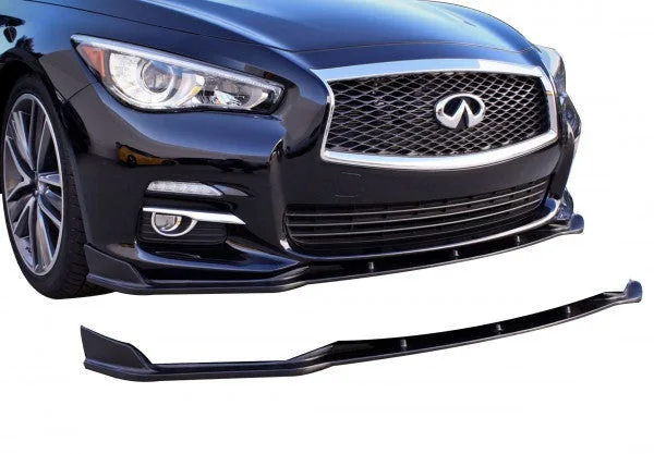 Infiniti Q50 Premium Front Splitter Matte Black For 2014-2017 Infiniti Q50 Stillen