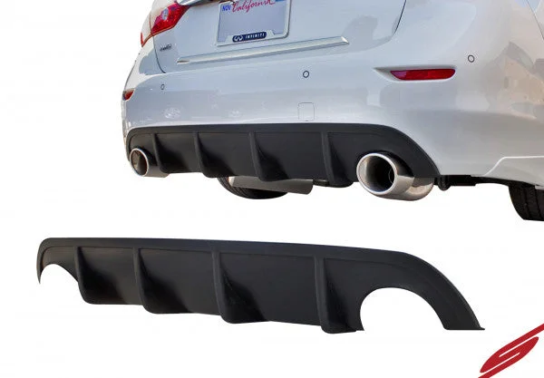 Infiniti Q50 Rear Diffuser Unpainted For 2014-2017 Infiniti Q50 Stillen