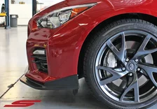 Infiniti Q50 Sport Front Splitter Matte Black For 2014-2017 Infiniti Q50 Sport Stillen image 8