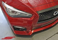 Infiniti Q50 Sport Front Splitter Matte Black For 2014-2017 Infiniti Q50 Sport Stillen image 7
