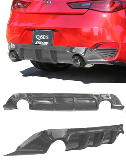 Infiniti Q60 3.0t Rear Diffuser Unpainted For 2017-2021 Infiniti Q60 3.0t Stillen