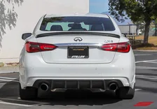 Infiniti Q50 Rear Diffuser Matte Black For 2018-2021 Infiniti Q50 Stillen image 5
