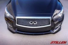 Infiniti Q50 Premium Front Splitter Matte Black For 2014-2017 Infiniti Q50 Stillen image 3