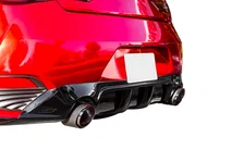 Infiniti Q60 3.0t Rear Diffuser Matte Black For 2017-2021 Infiniti Q60 3.0t Stillen image 1