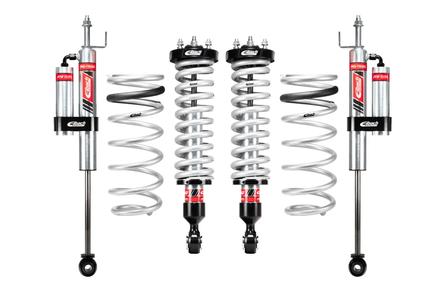 Pair of Front Coilovers + Rear Reservoir Shocks + Rear Springs for Toyota Sequoia