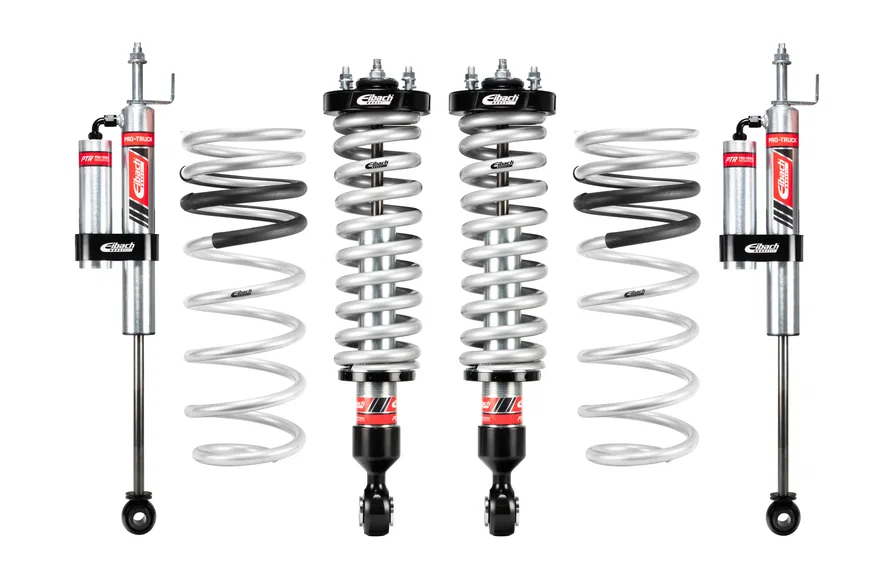 Pair of Front Coilovers + Rear Reservoir Shocks + Rear Springs for Toyota Tundra