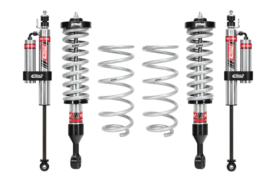 Pair of Front Coilovers + Rear Reservoir Shocks + Rear Springs for Lexus GX460