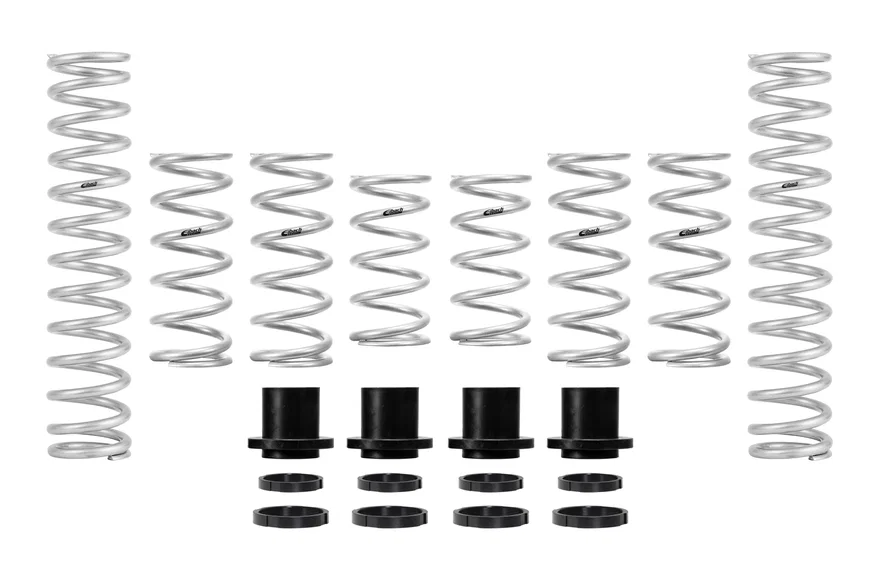 Front and Rear Set of 8 Springs + Hardware for Polaris RZR XP Turbo EPS DYNAMIX Edition