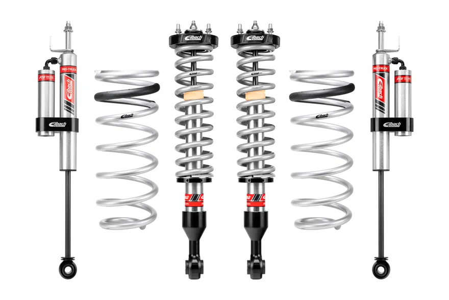 Pair of Front Coilovers + Rear Reservoir Shocks + Rear Springs for Lexus GX550