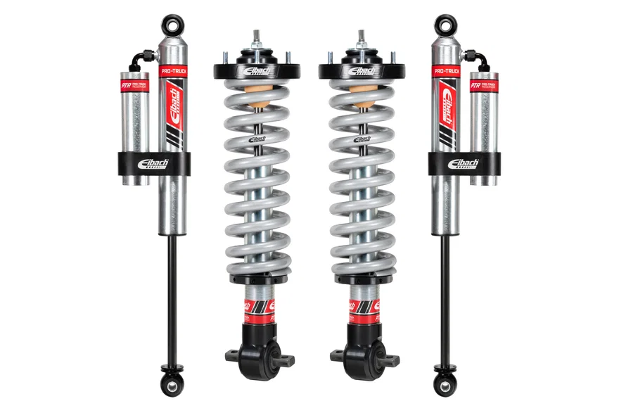 Pair of Front Coilovers + Rear Reservoir Shocks for Chevrolet Silverado 1500