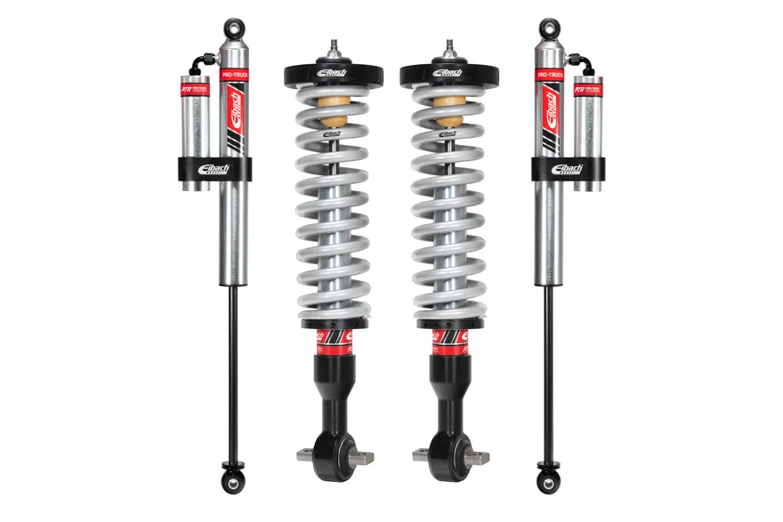 Pair of Front Coilovers + Rear Reservoir Shocks for Ford F-150
