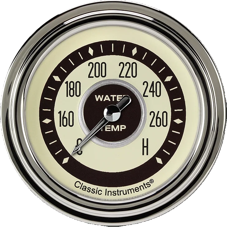 Nostalgia VT 2-5/8" Full Sweep Water Temperature Gauge