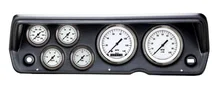 1970-76 Duster White Hot Full Sweep Six Gauge Set Mopar image 1