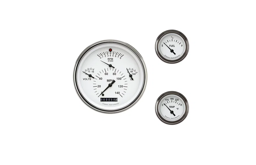 Tetra Series White Gauge Set
