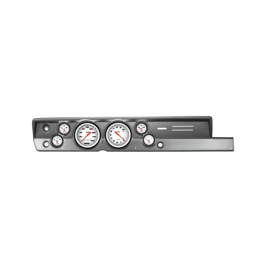 1967-69 Plymouth Barracuda Velo White Six Gauge Set Mopar