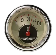 All American Nickel 2-1/8" Oil Pressure Gauge image 1