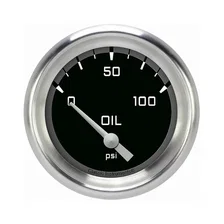 Autocross Gray 2-5/8" Oil Pressure Gauge image 1